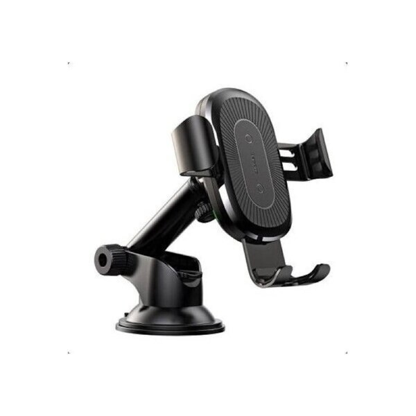 Phone Holder Baseus Wireless Qi Charger Gravity Dashboard Car Mount with Adjustable Arm