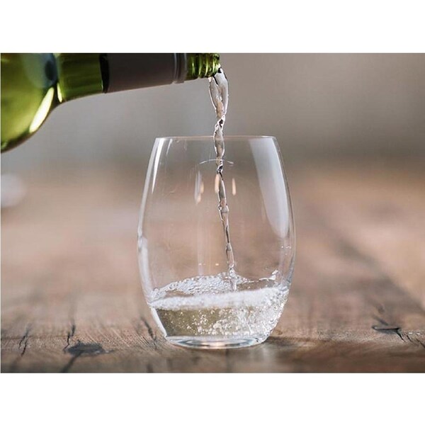 Plumm Stemless WHITE+ Wine Glass (Four Pack)