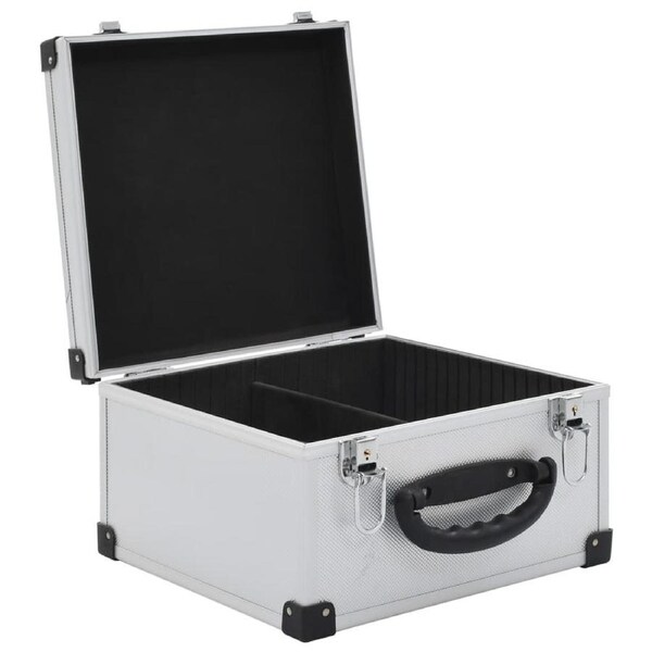 Aluminium CD DVD Bluray Storage Case Box Lockable 40 Boxed Discs ...