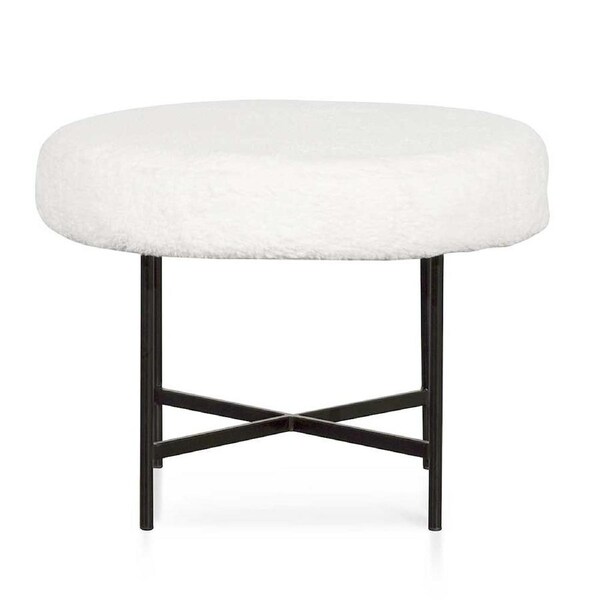 Catrin 48cm Low Stool - White