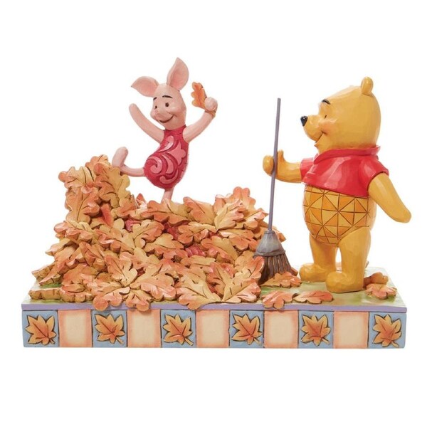 Disney Traditions by Jim Shore - Winnie the Pooh & Piglet Autumn Figurine 14cm