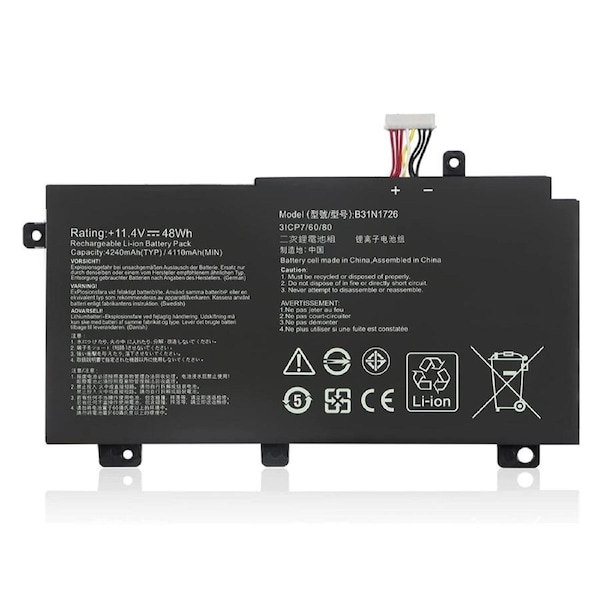 Replacement Battery for ASUS B31N1726 FX80 FX80GD FX86 FX86FM FX86FE FX504 FX504GD FX504GE FX504GM FX505 PX505GD FX505DY FX505GE FX505GM FX505GT