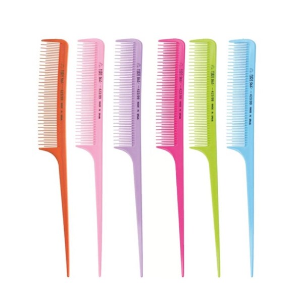 Eurostil #423 Tail Combs Assorted Colours - Sold Individually