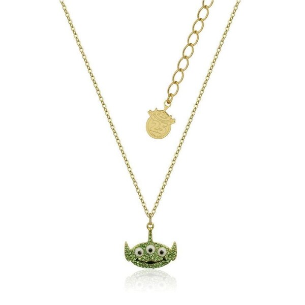 Couture Kingdom - Disney - Toy Story Alien Crystal Necklace Yellow Gold