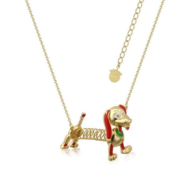 Couture Kingdom - Disney - Toy Story Slinky Dog Necklace Yellow Gold