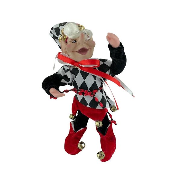 Christmas Theatre Elf Chequer 22cm