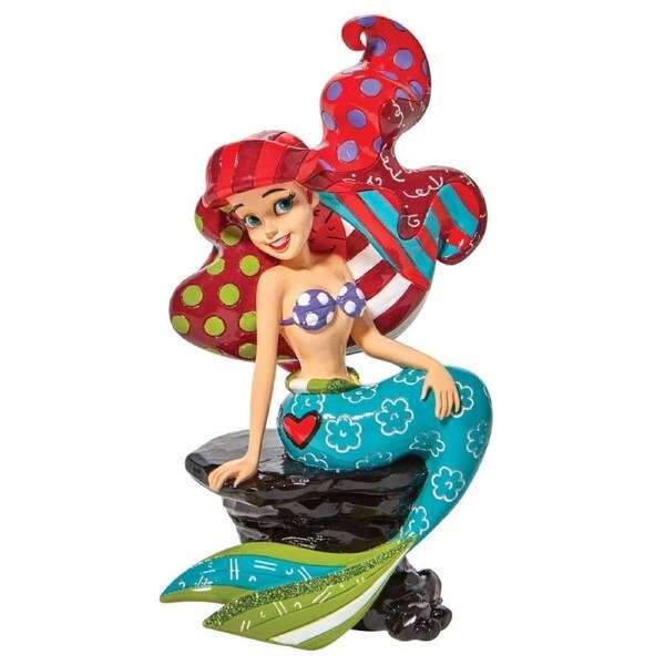 Disney Britto - Ariel on Rock Large Figurine 17cm