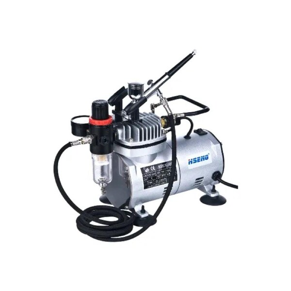Hseng Air Compressor Kit (Includes Hose & HS-30 Airbrush) [AS18K-2]