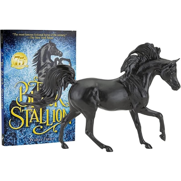 Breyer Horses The Black Stallion - Horse & Book Set Freedom 1:12 Scale Horse Figure 6181