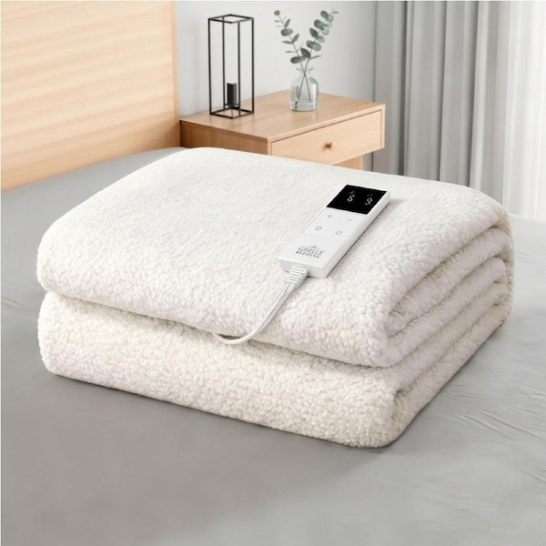 Giselle Electric Blanket Heated Fleecy Underlay All Size Double