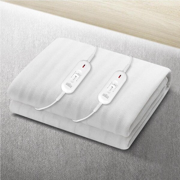 Giselle Electric Blanket Queen Heated Fitted Washable Pad Winter Warm Single/K/D Double