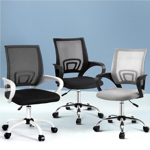 1 Artiss Mesh Office Chair Computer Desk Chairs Black