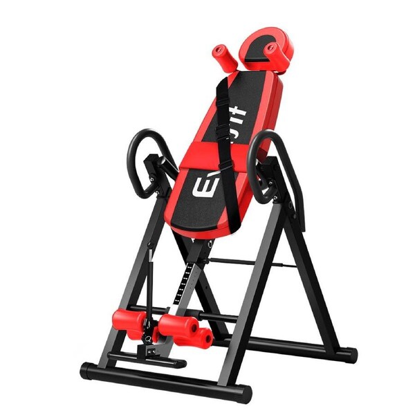 Everfit Inversion Table Inverter Gravity Tables Stretcher Foldable Red