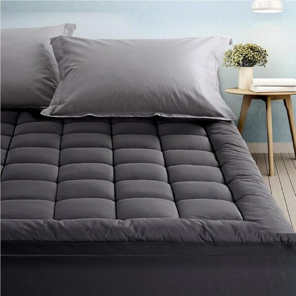 5cm Giselle Mattress Topper Bamboo Charcoal Protector Double
