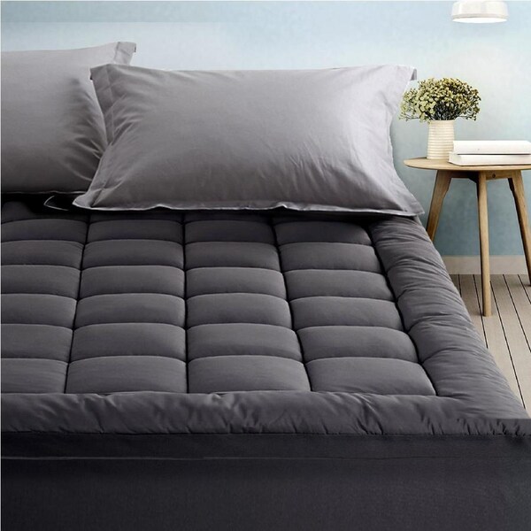 5cm Giselle Mattress Topper Bamboo Charcoal Protector Single