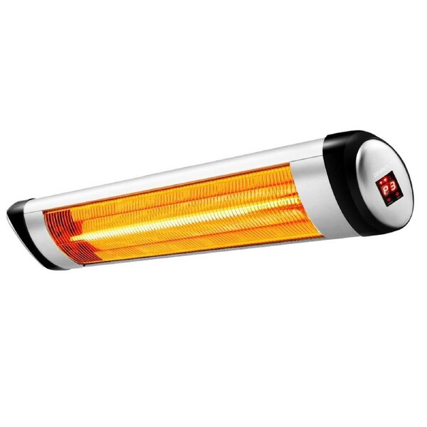 Devanti Electric Radiant Strip Heater Outdoor Indoor Remote Control 1500W