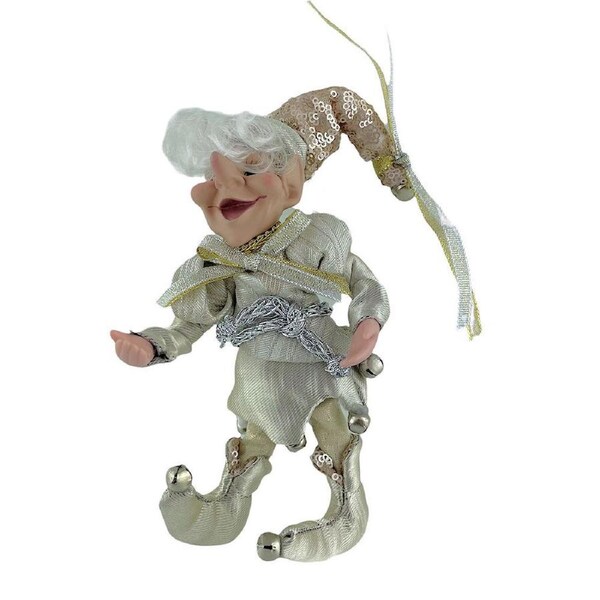 Christmas Theatre Elf Champagne 22cm