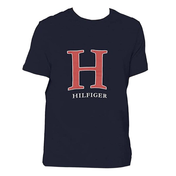 Tommy Hilfiger Men's Size L Sleepwear Graphic Tee Dark Navy