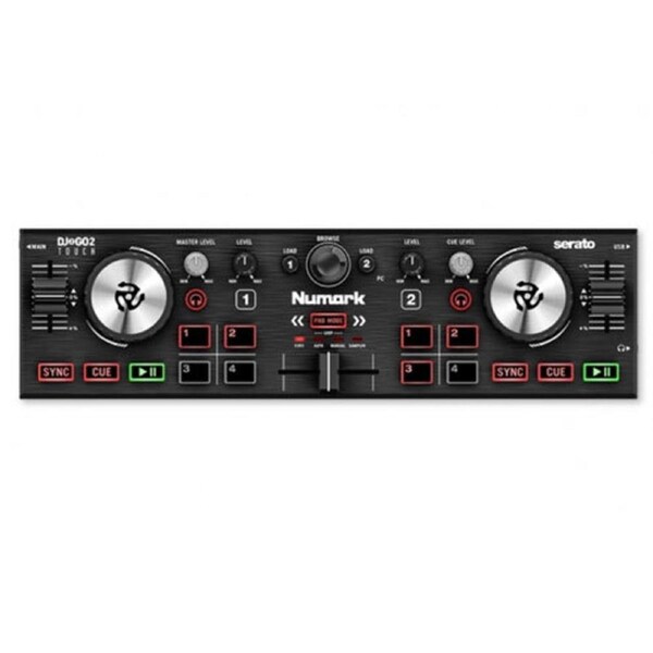 Numark DJ2GO II Portable 31cm Controller w/Touch Platters f/Serato DJ Lite Black