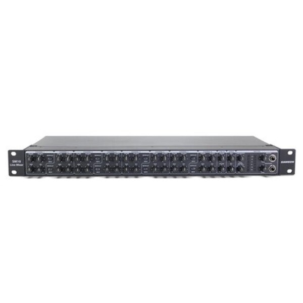 Samson SM10 10-Channel 48cm Rackmount Mixer Musical Audio for Stage/Studio Black
