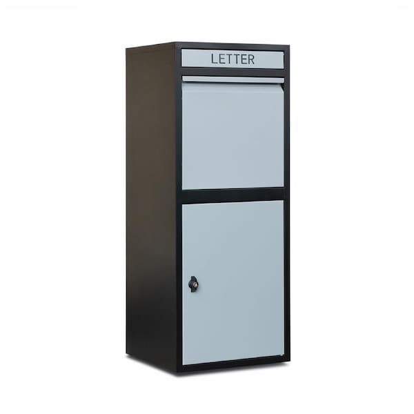 Glasshaus Mailbox Letter Box Post Parcel Mail Box Letterbox Freestanding Package Lockable Storage