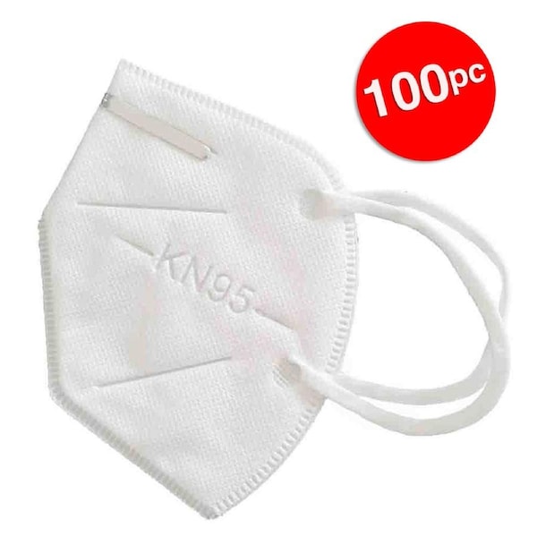 100pc Wellcare KN95 Disposable/Protective Face Masks/Filter Non-Medical/Surgical