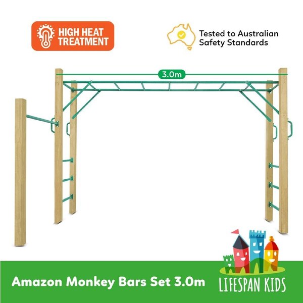 Lifespan Kids Amazon 3.0m Monkey Bar Set