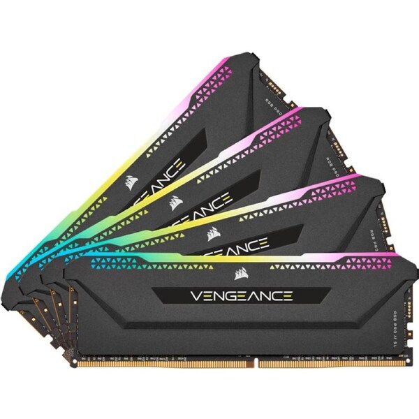 Corsair 32GB (4x8GB) Vengeance RGB Pro SL DDR4 3600Mhz C18 44mm Compact Memory [CMH32GX4M4D3600C18]