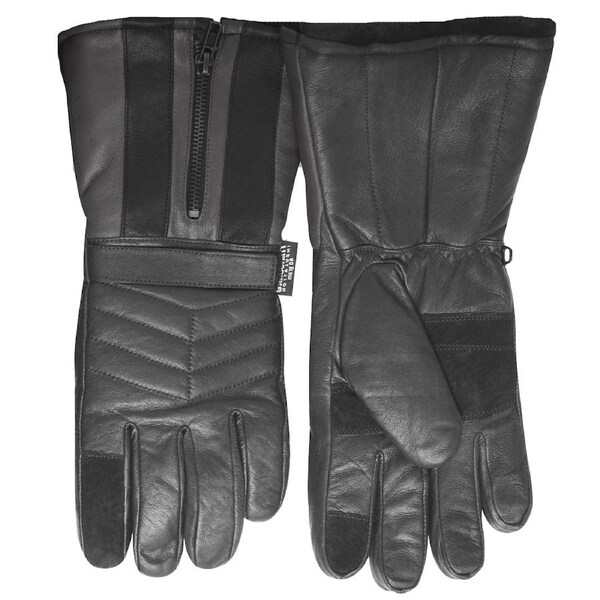 3M Winter Motorbike Bike Waterproof Gloves Leather Motor Bicycle Motorcycle - Black S