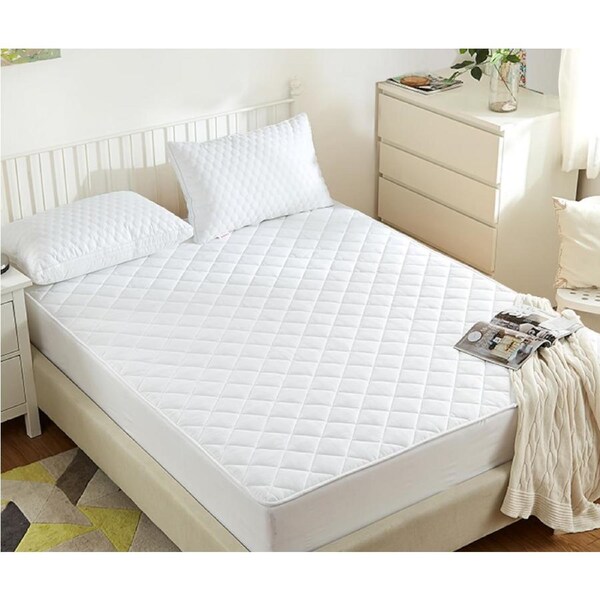 100% Cotton Cover and 100% Cotton Fill Fully Fitted Mattress Protector All Bed Sizes Single