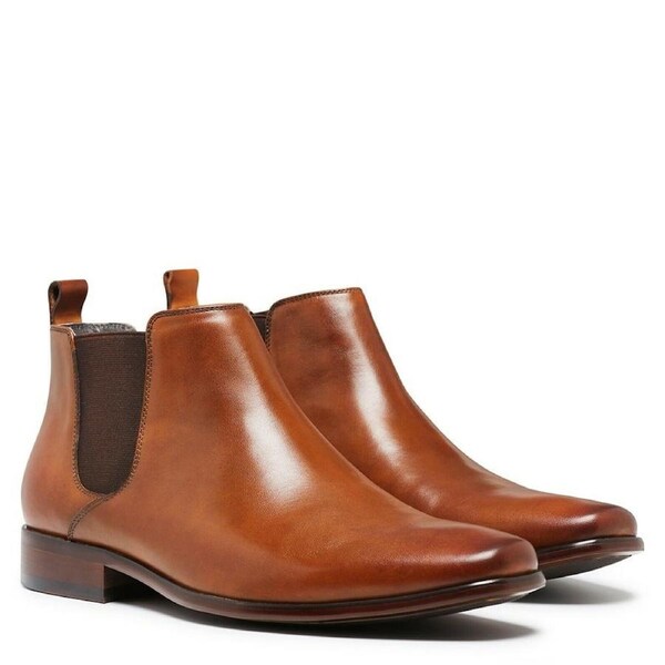 Julius Marlow Mens Kick Chelsea Work Leather Boots Shoes - Cognac UK 7