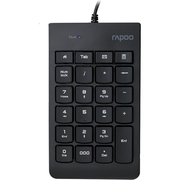 Rapoo K10 Wired NumPad Numeric Keypad/23-Key Number Pad For Desktop PC/Laptop