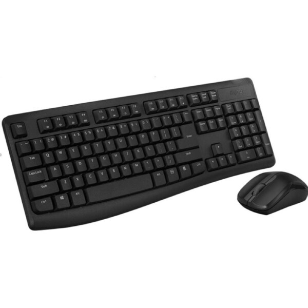 Rapoo X1800Pro Wireless 2.4GHz Optical Mouse/Keyboard Combo For PC/Laptop Black
