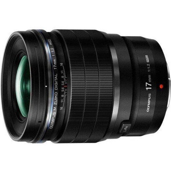 Olympus M.Zuiko PRO 17mm f/1.2 Black Lens