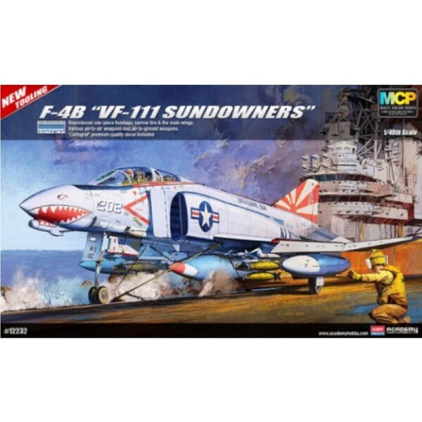 Academy 1/48 F-4B "VF-111 Sundowners" Phantom II MCP Plastic Model Kit [12232]