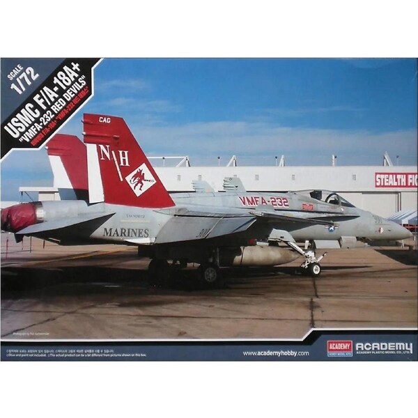 Academy 1/72 USMC F/A 18A+ VMFA-232 Red Devils Le: Plastic Model Kit *Aus Decals* [12520]