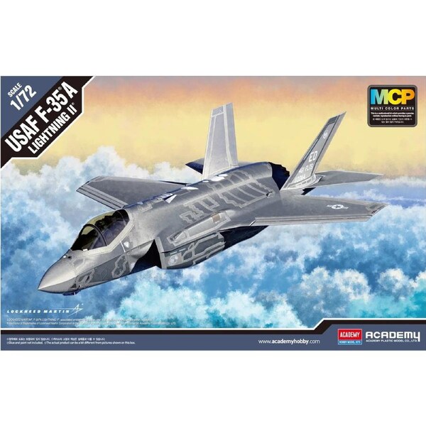 Academy 1/72 F-35A Lightning II MCP Plastic Model Kit *Aus Decals* [12507]