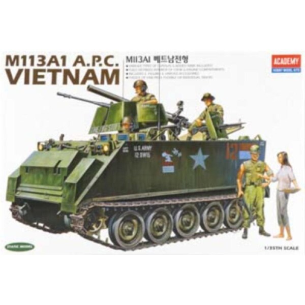 Academy 1/35 M113A1 Vietnam Version Plastic Model Kit *Aus Decals* [13266]