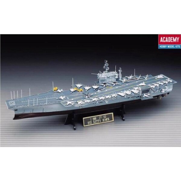 Academy 1/800 U.S.S. CVN-63 Kitty Hawk Plastic Model Kit [14210]