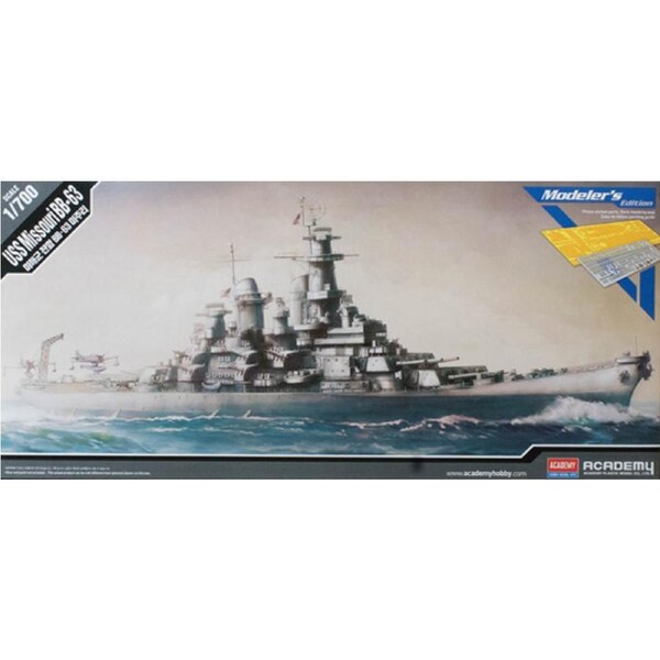 Academy 1/700 USS Missouri BB-63 Modeler's Edition Plastic Model Kit [14223]