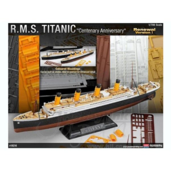 Academy 1/700 R.M.S. Titanic "Centenary Anniversary" MCP Plastic Model Kit [14214]
