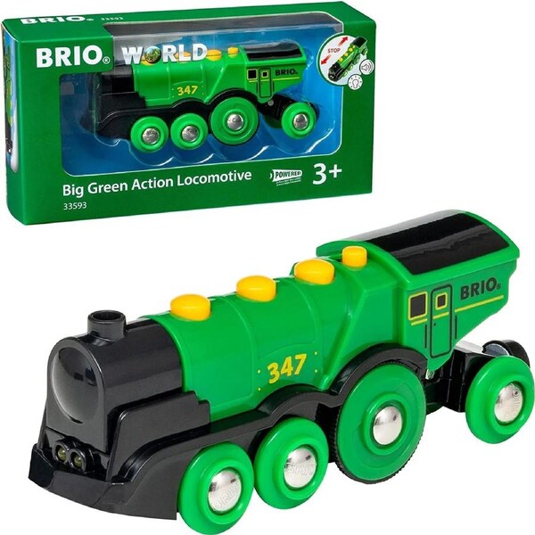 Brio Battery Big Green Action Locomotive