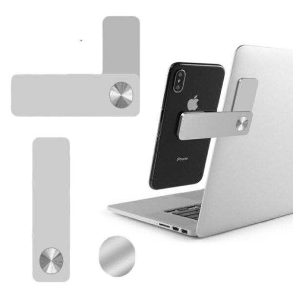 Adjustable Laptop Phone Holder - Silver