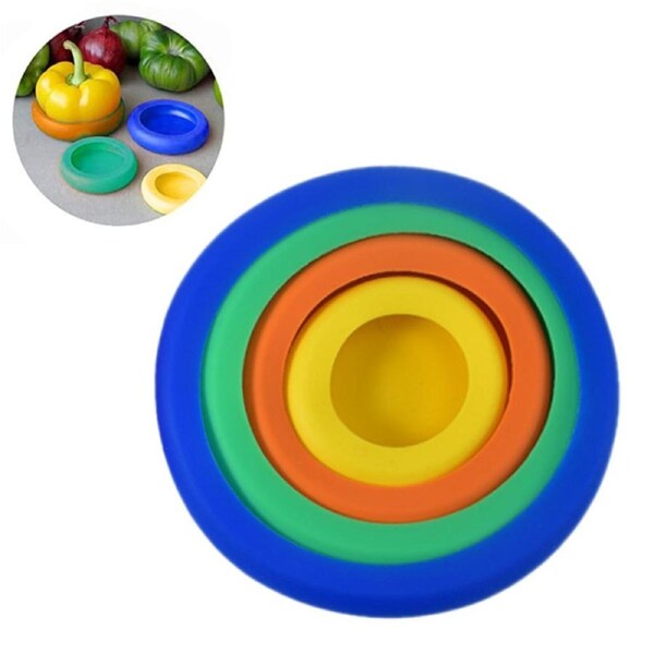 Reusable Silicone Food Seal Covers set of 4 - Version 1