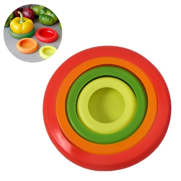 Reusable Silicone Food Seal Covers set of 4 - Version 2