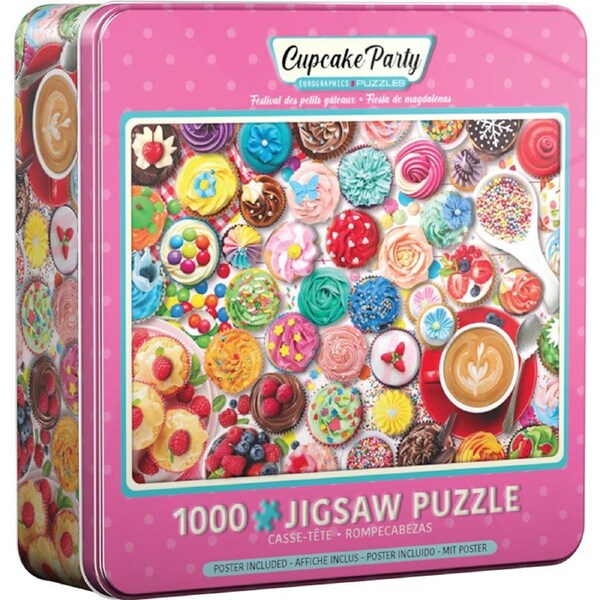 Eurographics 1000pc Cupcake Party Tin Jigsaw Puzzle