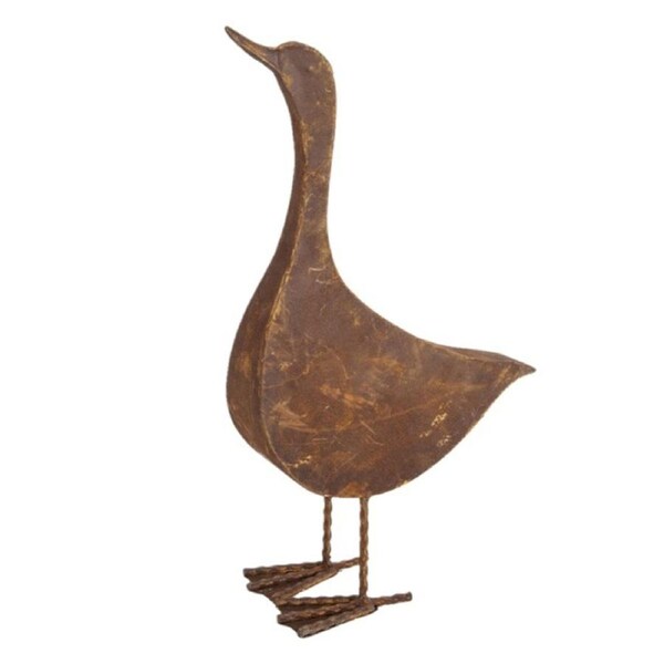 Sculpture 52cm Metal Duck Rusty Ornament Outdoor/Home Garden/Yard Decor Large
