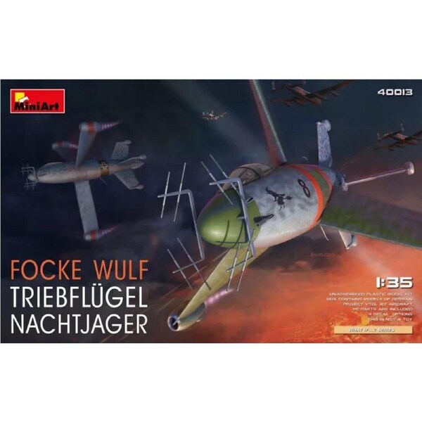 Miniart 1/35 Focke Wulf Triebflugel Nachtjager 40013 Plastic Model Kit