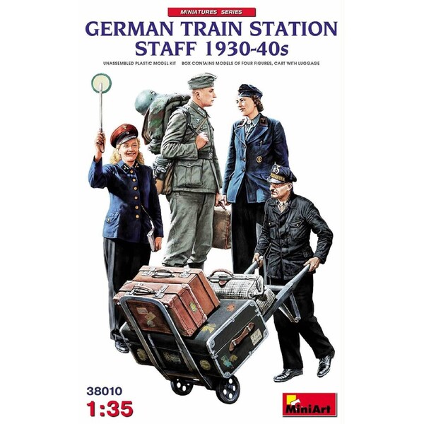 MiniArt 1/35 German Train Station Staff 1930-40s Plastic Model Kit