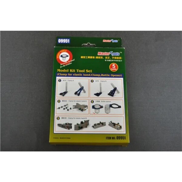 Trumpeter Model Kit Tool Set (Clamp for elastic band, Clamp, Bottle Opener)